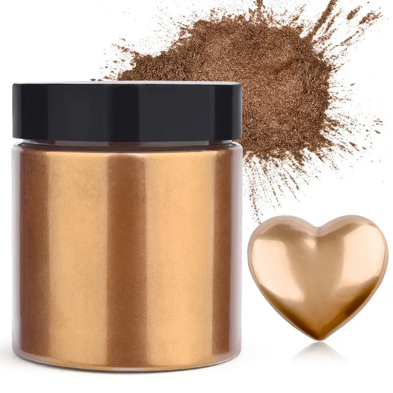 Resin Pigment Powder - 50 جرام/زجاجة لامع لامع مسحوق الذهب