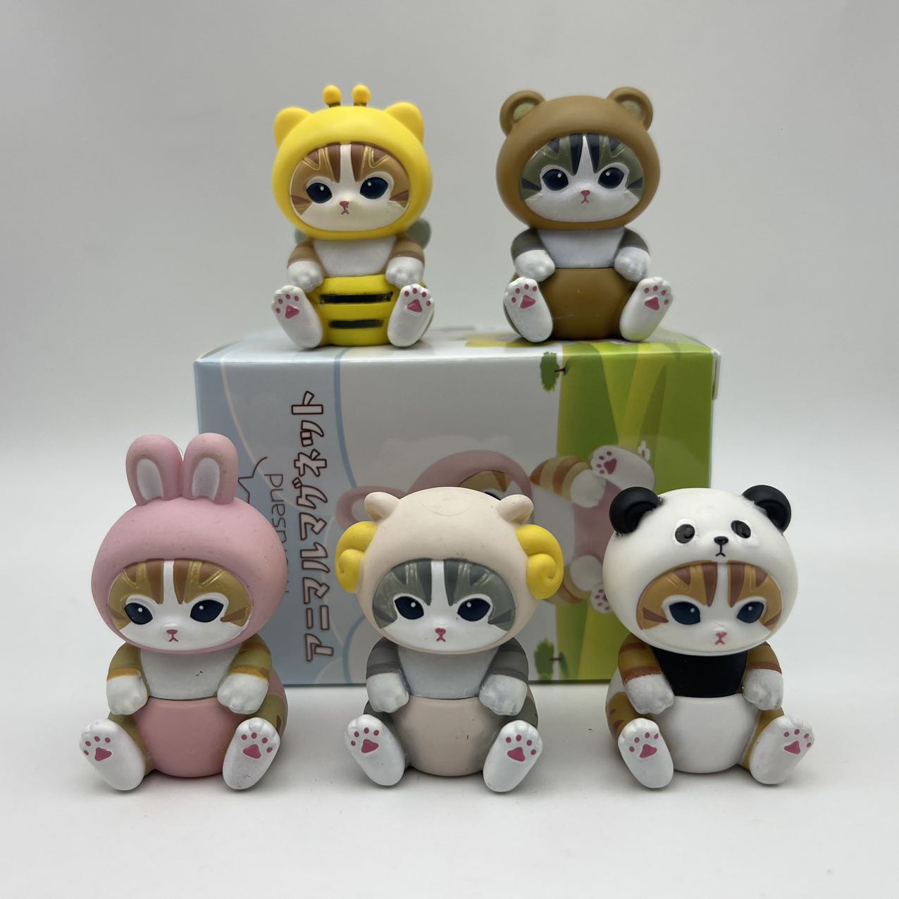 Art Craft Toys - 4 سنتيمتر Mofusand عمل الشكل مجموعة