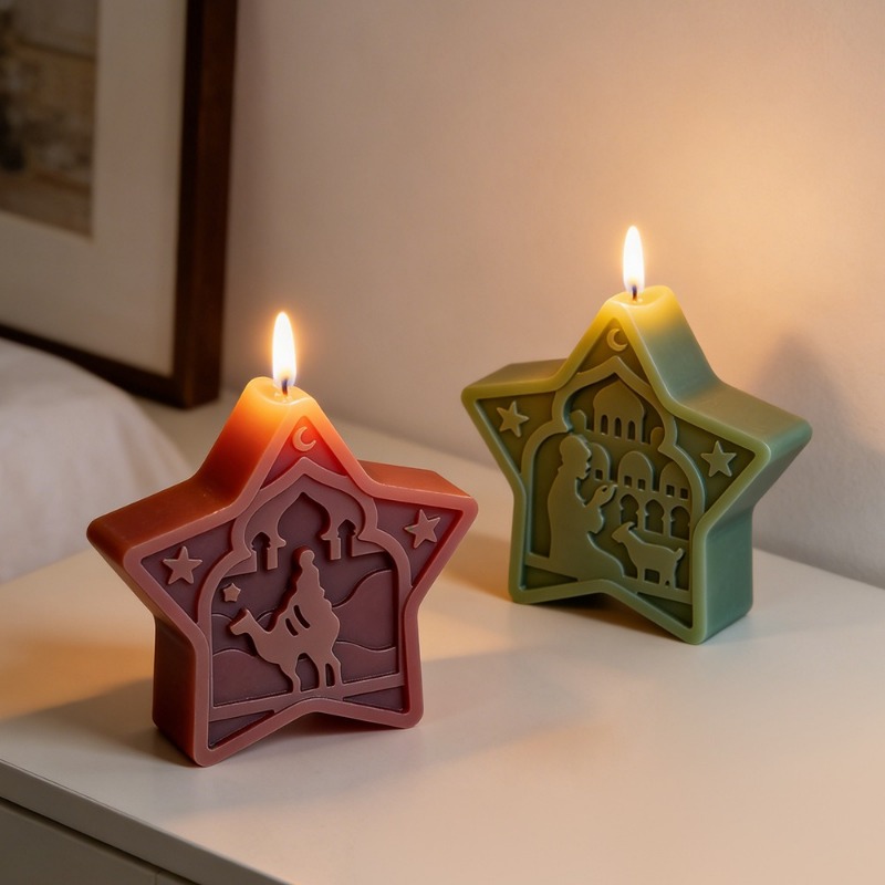 Art Craft Show - قالب شمعة على شكل مسجد، قالب