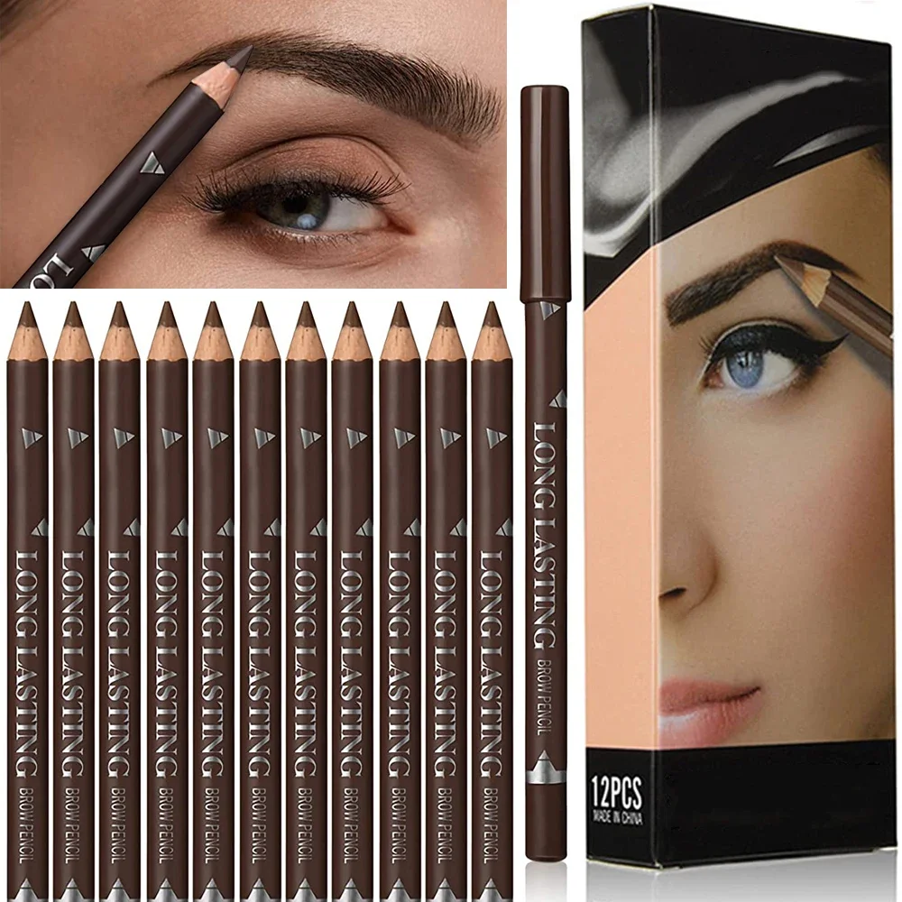 Colored Pencil Professional - 6/12 قطعة قلم حواجب العين مقاوم