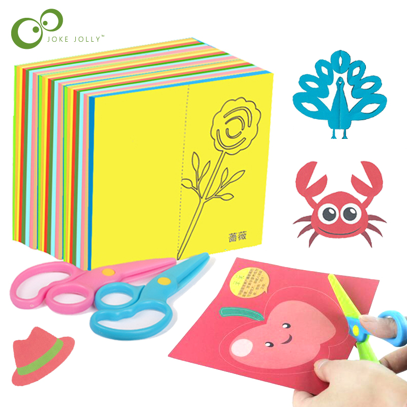 Art Craft Books - مجموعة قطع الورق مقص قطع الورق