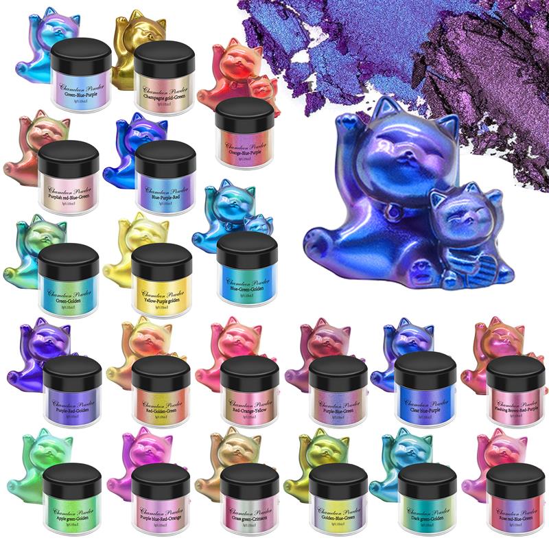 Resin Pigment Powder - مسحوق لؤلؤي مشوه سحري ، حرباء