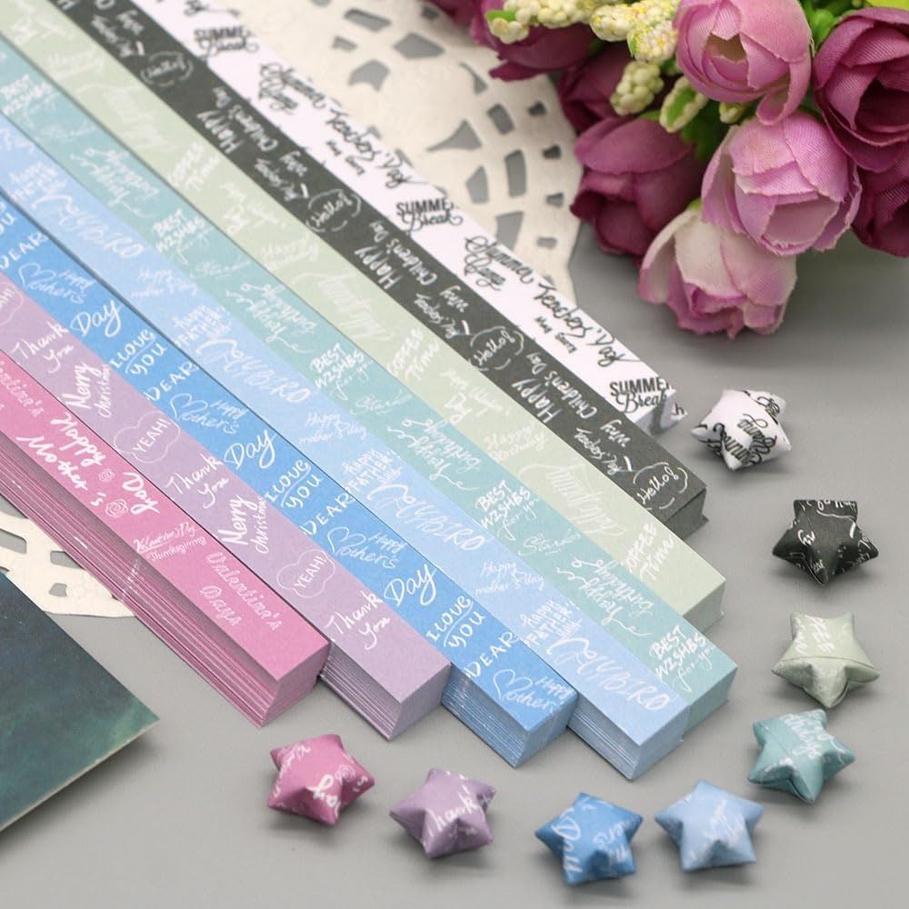 Art Craft Show - 540 ورقة أوريجامي ملونة على شكل