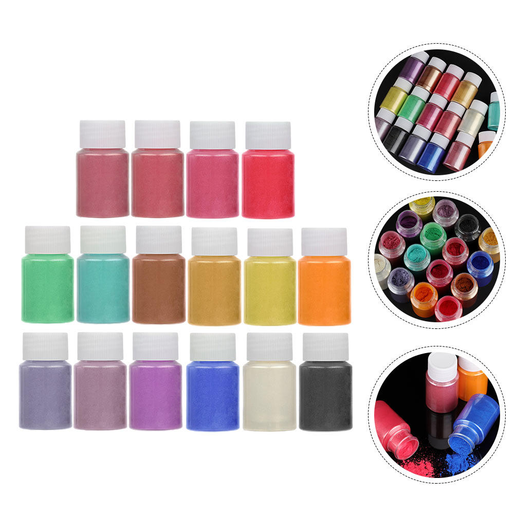 Resin Pigment Powder - مسحوق صبغة لؤلؤية بـ 16 لونًا