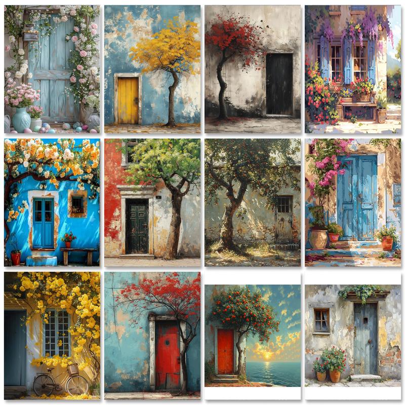 Art Craft Door - غاتزتوري 60x75 بالأرقام مجموعات الطلاء للكبار