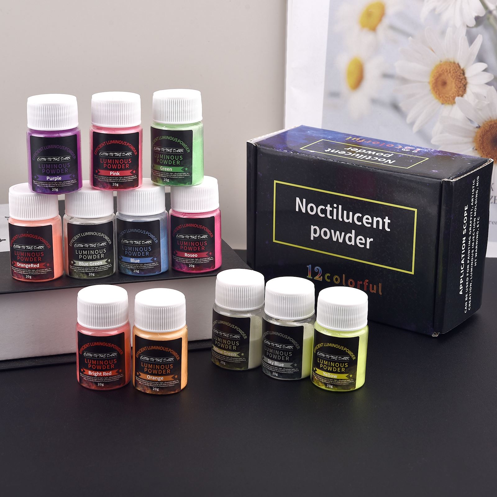 20 جرام طويلة الأمد مشرق مضيئة - مراجعة Resin Pigment Powder وسعره