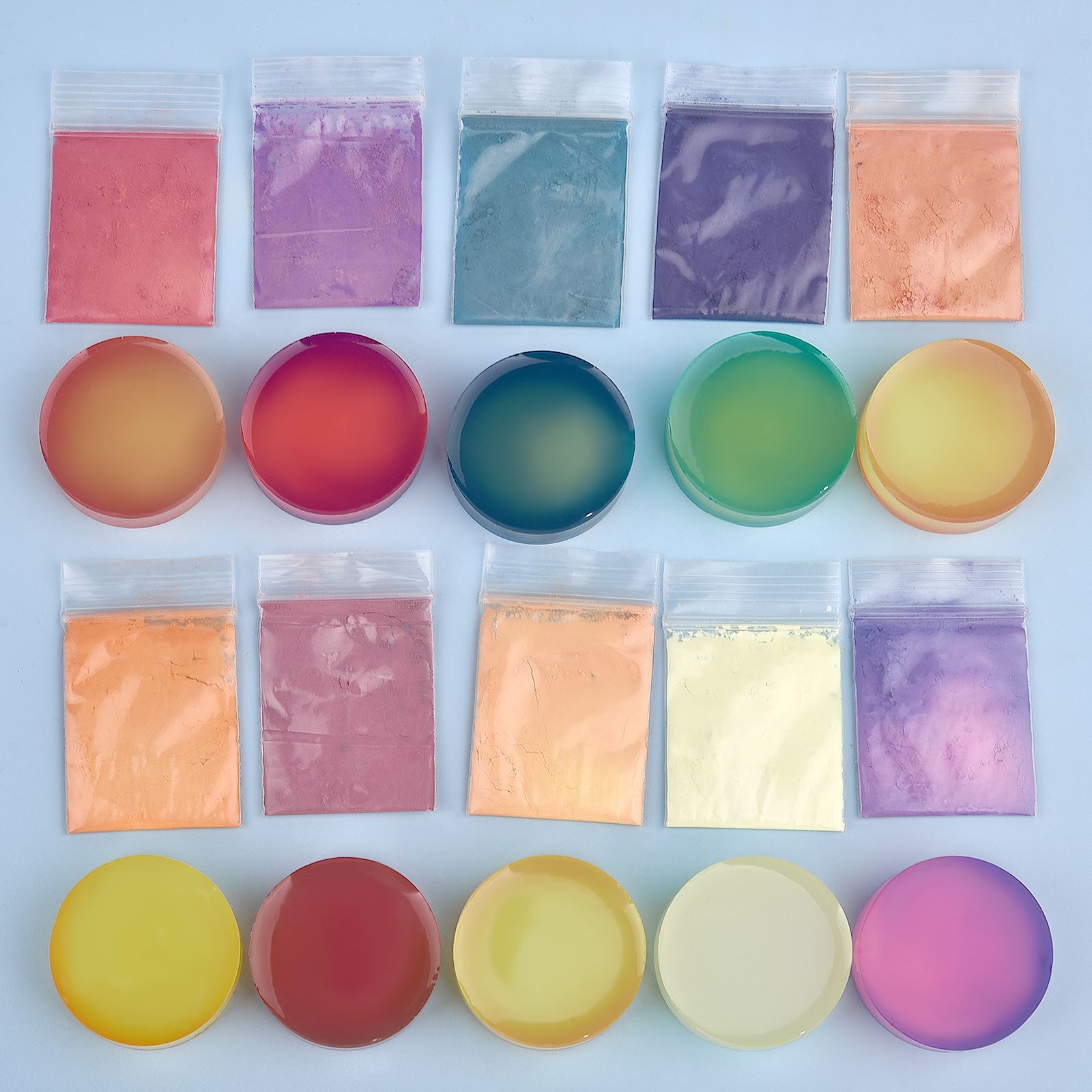 10 ألوان درجة الحرارة تغيير لو - مراجعة Resin Pigment Powder وسعره