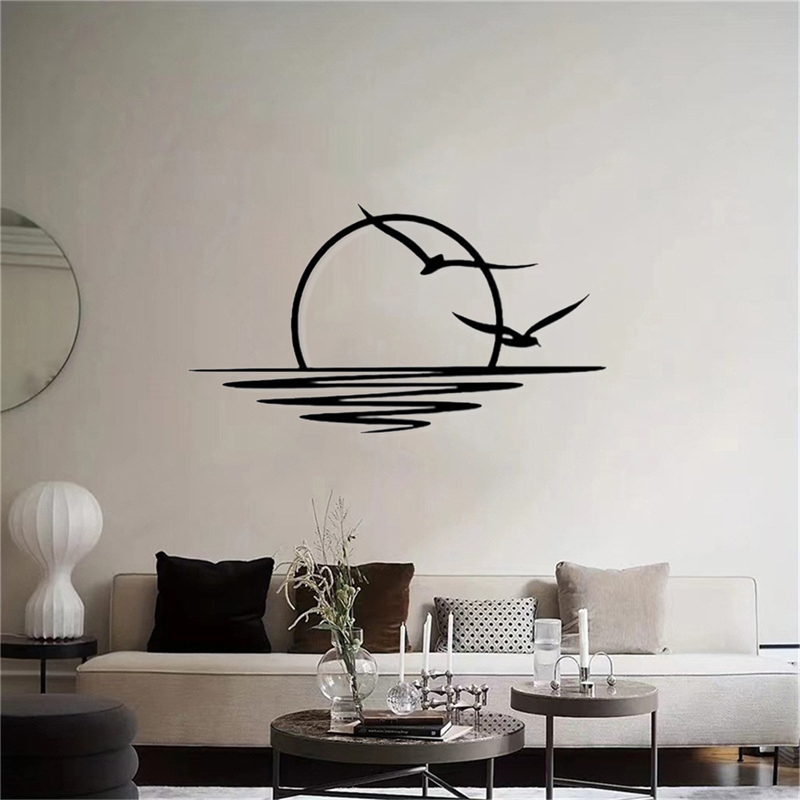 المعادن جدار الفن الشمس البحر  - مراجعة Art Craft Door وسعره