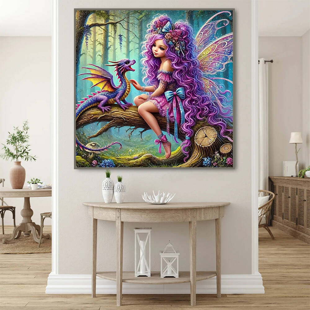 لوحة فسيفساء ماسية مربعة كاملة - مراجعة Art Craft Girl وسعره