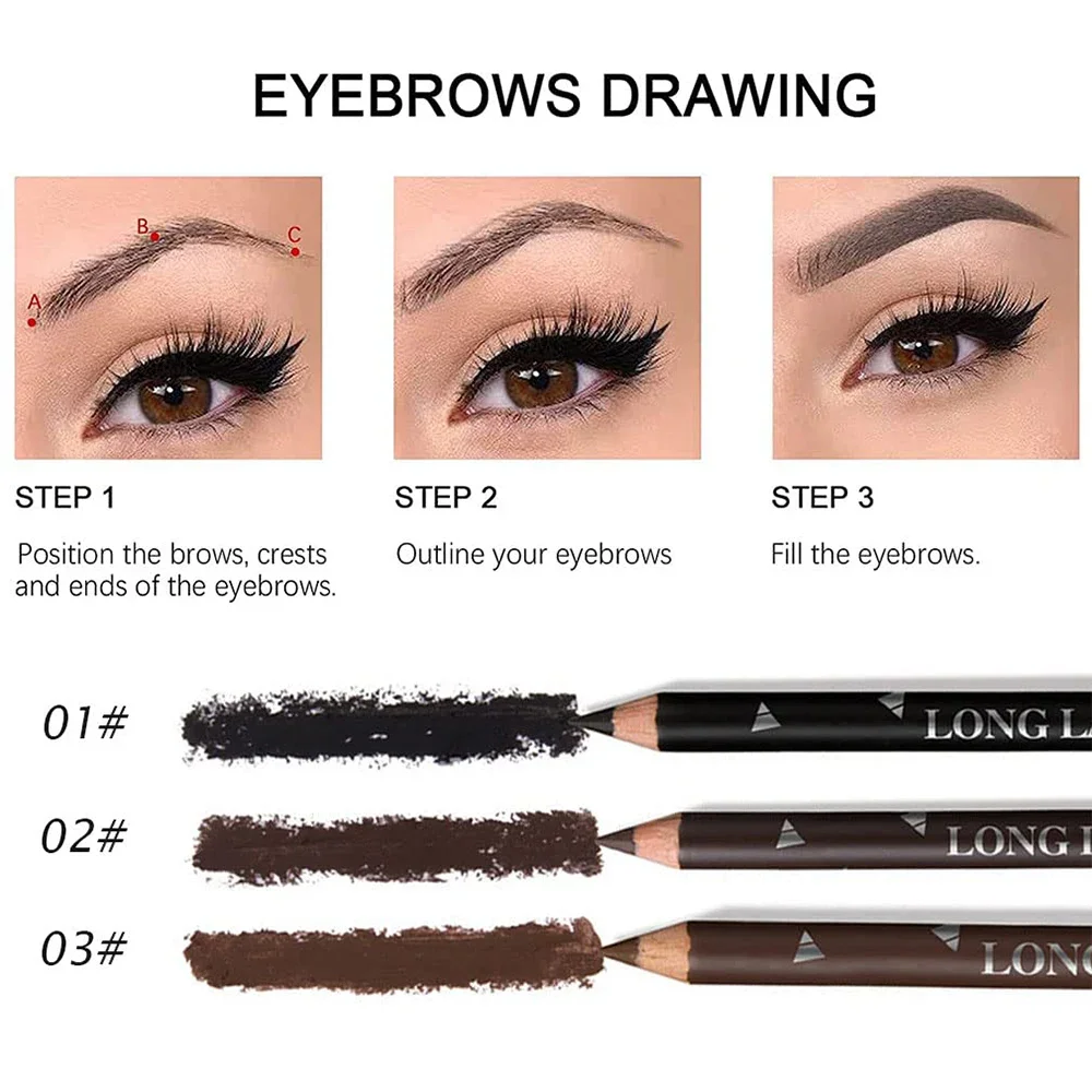6/12 قطعة قلم حواجب العين مقاو - مراجعة Colored Pencil Professional وسعره