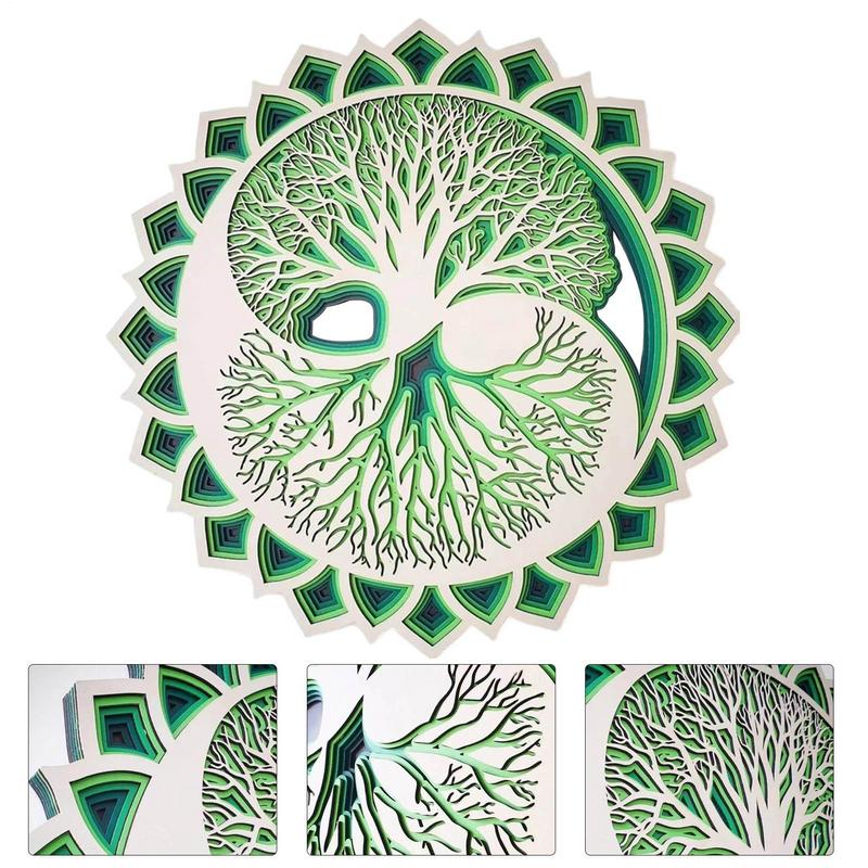 الخشب جدار الفن مع الأشجار ديك - مراجعة Art Craft Meaning وسعره