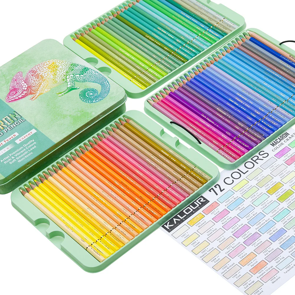 72 قطعة من أقلام التلوين الملو - مراجعة Colored Pencil Professional وسعره