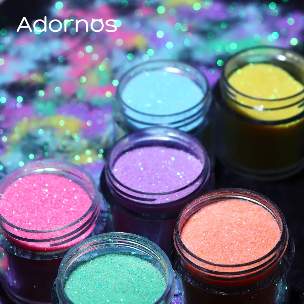 قزحي الألوان بريق السكر مسحوق  - مراجعة Resin Pigment Powder وسعره