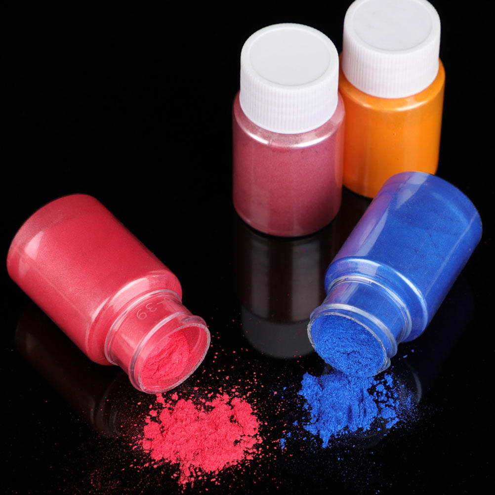 مسحوق صبغة لؤلؤية بـ 16 لونًا  - مراجعة Resin Pigment Powder وسعره