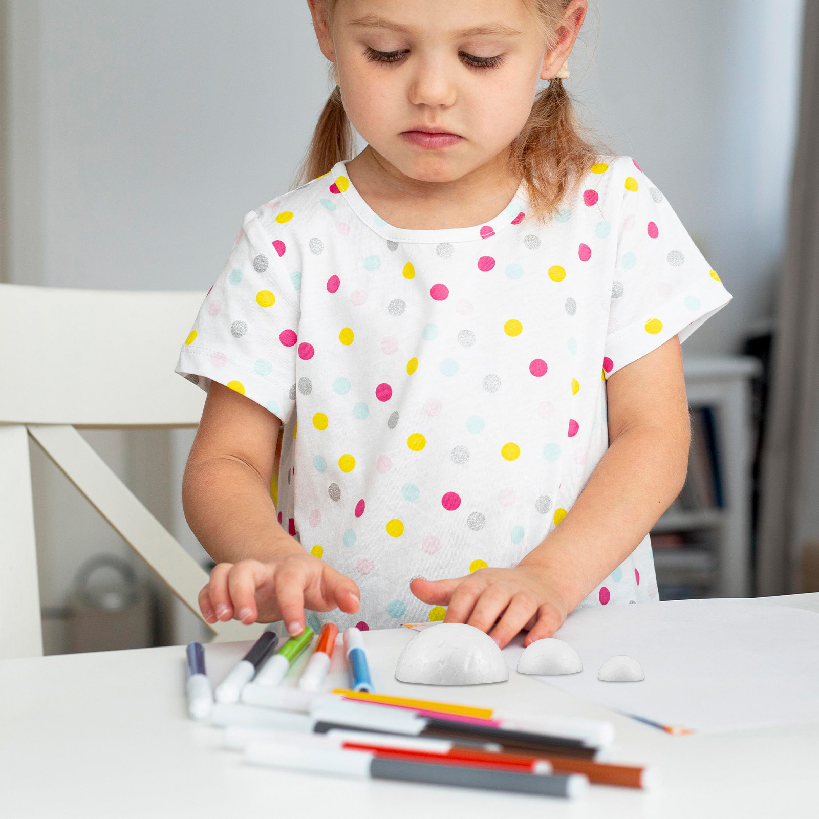 300 قطعة من نصف كرات الفوم الب - مراجعة Art Craft Preschool وسعره
